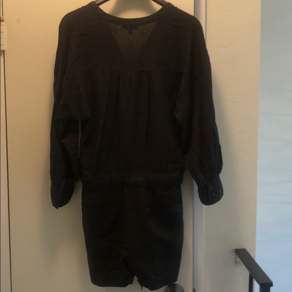 Joie Bosworth Linen Romper black size large - Picture 10 of 12